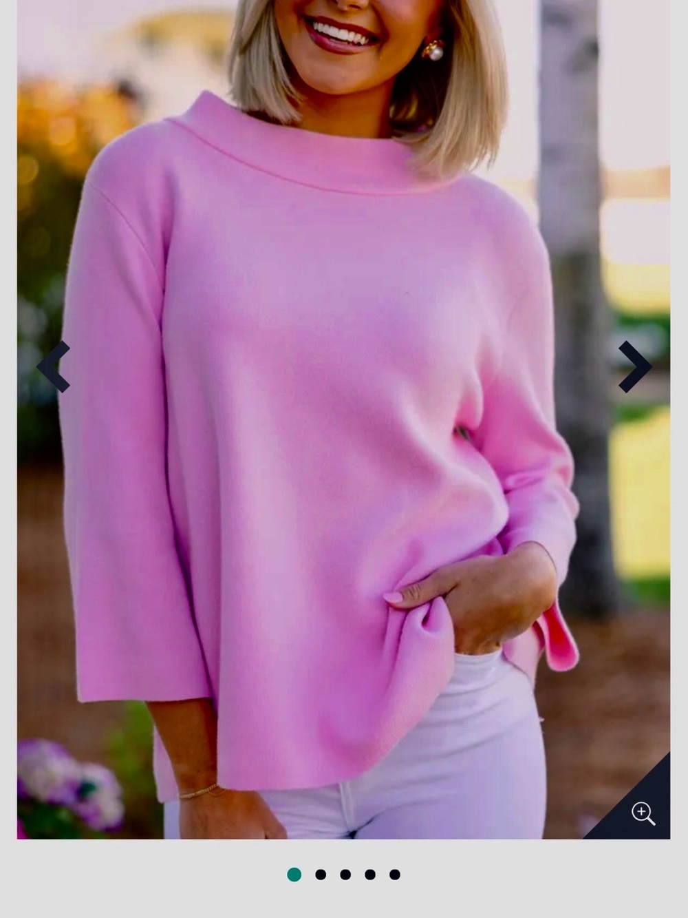 Fate Pastel Pink Cowl-Neck Pullover